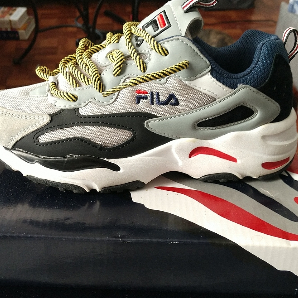 Fila Kids' Sneakers in Gray, Black, and White